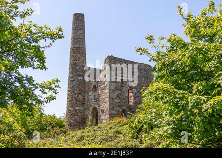 Eine verlassene Zinnmine in Cornwall Stockfoto