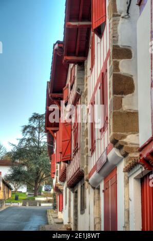 La Bastide-Clairence, Frankreich, HDR Bild Stockfoto