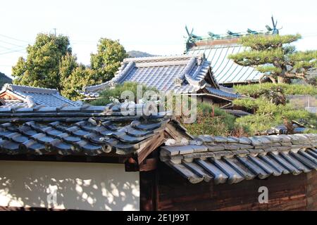 Altes Haus in iwakuni in japan Stockfoto