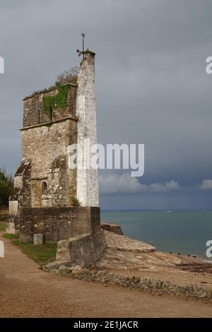 Alte Duver Kirche von St. Helens, Isle of Wight Stockfoto