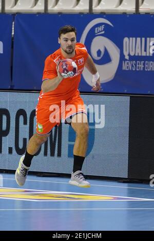 ALMERE, NIEDERLANDE - 6. JANUAR: Dani Baijens #77 der Niederlande während der Europameisterschaft Qualifikationsspiel zwischen den Niederlanden und Slowenen Stockfoto