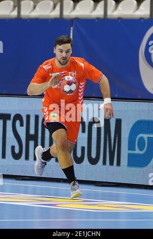 ALMERE, NIEDERLANDE - 6. JANUAR: Dani Baijens #77 der Niederlande während der Europameisterschaft Qualifikationsspiel zwischen den Niederlanden und Slowenen Stockfoto