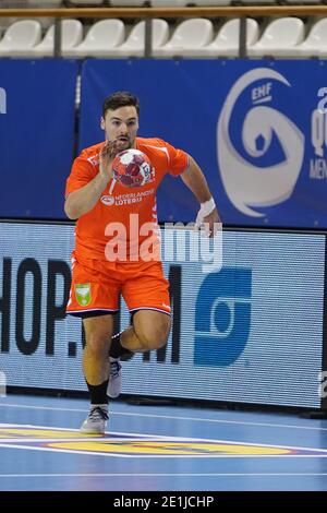 ALMERE, NIEDERLANDE - 6. JANUAR: Dani Baijens #77 der Niederlande während der Europameisterschaft Qualifikationsspiel zwischen den Niederlanden und Slowenen Stockfoto