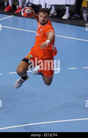 ALMERE, NIEDERLANDE - 6. JANUAR: Dani Baijens #77 der Niederlande während der Europameisterschaft Qualifikationsspiel zwischen den Niederlanden und Slowenen Stockfoto