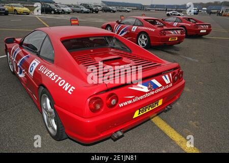 Ferrari Experience Tag in Silverstone Stockfoto