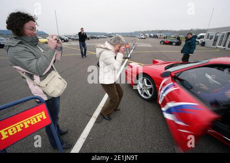 Ferrari Experience Tag in Silverstone Stockfoto