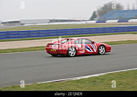 Ferrari Experience Tag in Silverstone Stockfoto