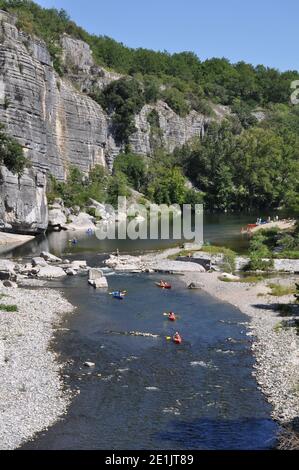 Ardèche, Auvergne-Rhône-Alpes, Frankreich Stockfoto