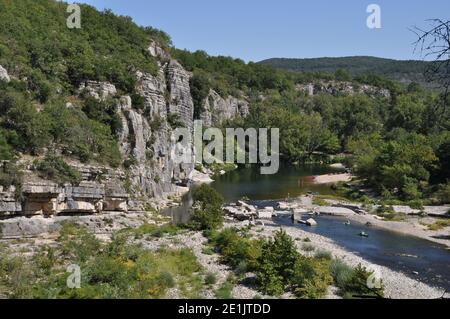 Ardèche, Auvergne-Rhône-Alpes, Frankreich Stockfoto
