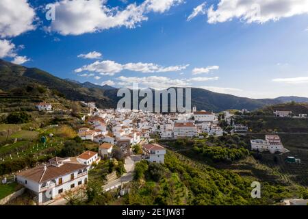 Gemeinde Sedella in der Region Axarquia von Malaga, Andalusien Stockfoto