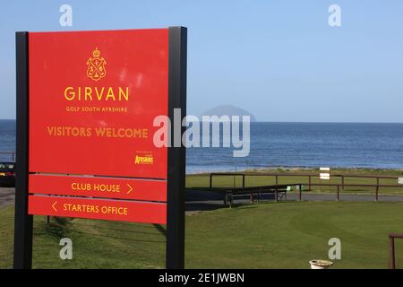 Städtischer Golfplatz Girvan, Ayrshire, Schottland, Großbritannien Stockfoto