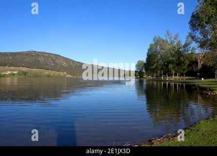 Blick über den See in der Seenregion von Middle Atlas Marokko April Stockfoto