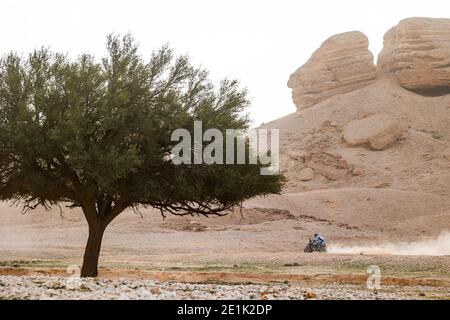 Buraydah, Saudi-Arabien. Januar 2021. Quad-Action während der 5. Etappe der Dakar 2021 zwischen Riad und Buraydah, in Saudi-Arabien am 7. Januar 2021 - Foto Florent Gooden/DPPI/LM Credit: Gruppo Editoriale LiveMedia/Alamy Live News Stockfoto