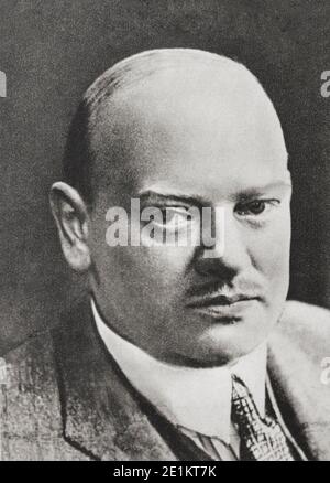Gustav Ernst Stresemann (1878 – 1929) War ein deutscher Staatsmann, der 1923 als Kanzler diente (Für einen kurzen Zeitraum von 102 Tagen) Und Außenminister 19 Stockfoto