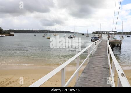 Lady Martins Beach (früher bekannt als Woollahra Beach und Milky Beach) in Felix Bay, Point Piper, Sydney, NSW, Australien Stockfoto