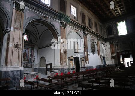 Neapel - Interno della Chiesa di S. Antonio Abate Stockfoto