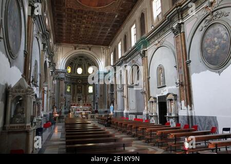 Napoli - Interno della Chiesa di Sant'Antonio Abate Stockfoto