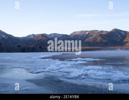 Lake Kussaro 屈斜路湖, Kussaro-ko Caldera Lake Akan National Park, Hokkaido, Japan. Stockfoto