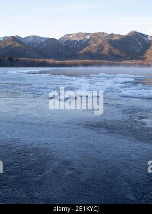 Lake Kussaro 屈斜路湖, Kussaro-ko Caldera Lake Akan National Park, Hokkaido, Japan. Stockfoto