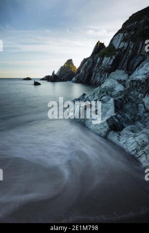 Westcombe Beach in South Hams Devon Stockfoto