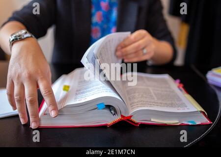 Französisches Justizgesetz - Rotes Gesetzbuch Stockfoto