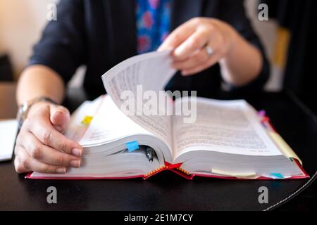 Französisches Justizgesetz - Rotes Gesetzbuch Stockfoto