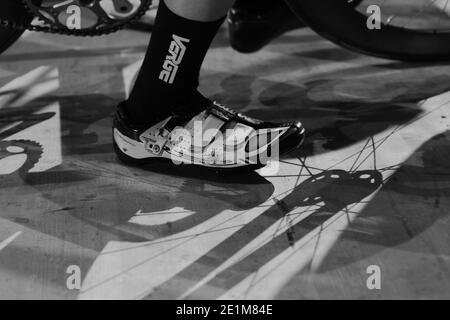 Sechs Tage Bremer Bahn-Radrennen in der OVB-Arena in Bremen, Januar 2016 Stockfoto