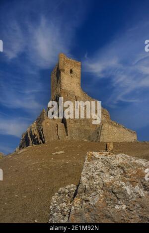 Castillo de Atienza, Guadalajara Stockfoto