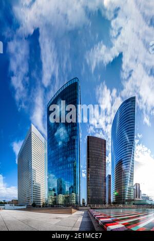 Blick auf La Defense Paris, Frankreich Stockfoto