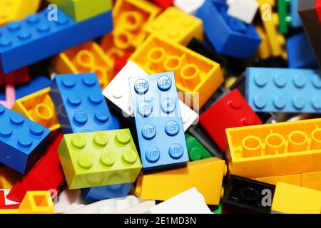 LEGO Bausteine Bild von Antony Thompson - tausend Wortmedien, KEINE VERKÄUFE, KEINE SYNDIZIERUNG. Kontakt für weitere Informationen Mob: 07775556610 Web: w Stockfoto