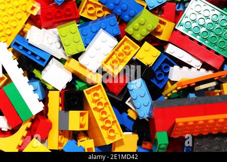 LEGO Bausteine Bild von Antony Thompson - tausend Wortmedien, KEINE VERKÄUFE, KEINE SYNDIZIERUNG. Kontakt für weitere Informationen Mob: 07775556610 Web: w Stockfoto