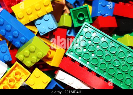 LEGO Bausteine Bild von Antony Thompson - tausend Wortmedien, KEINE VERKÄUFE, KEINE SYNDIZIERUNG. Kontakt für weitere Informationen Mob: 07775556610 Web: w Stockfoto