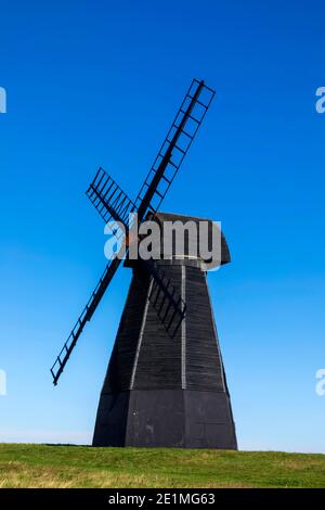 England, West Sussex, Brighton, Rottingdean, Rottingdean Windmühle auf Beacon Hill Stockfoto