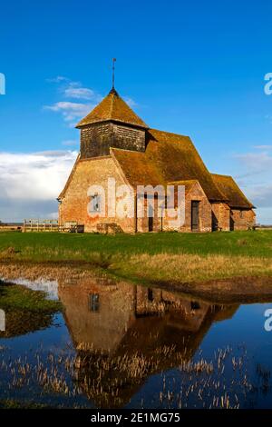 England, Kent, Romney Marsh, Fairfield, St. Thomas Becket Church Stockfoto