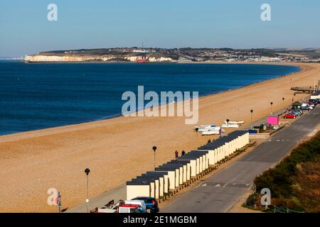 England, East Sussex, Seaford, Beach und Seafront Stockfoto