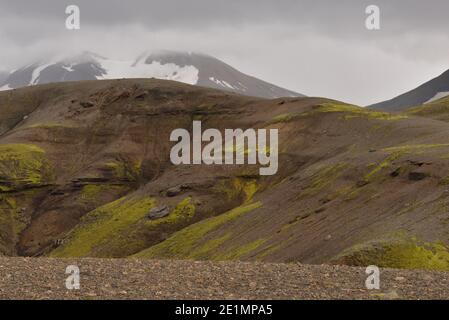 Landschaft der Kerlingarfjöll Region in Island Stockfoto