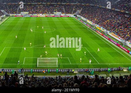 Lemberg, Ukraine - 14. April 2016: UEFA Europe League, FC Shakhtar Donetsk (Ukraine) - SC Braga (Portugal) Stockfoto