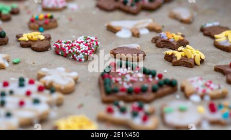 Magdeburg, Deutschland. Dezember 2020. Hausgemachte Weihnachtsplätzchen. Quelle: Stephan Schulz/dpa-Zentralbild/ZB/dpa/Alamy Live News Stockfoto