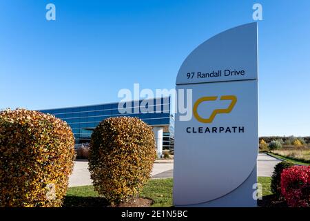 Waterloo, ON, Kanada - 17. Oktober 2020: ClearPath Robotics Waterloo Firmensitz wird in Waterloo, ON, Kanada gezeigt Stockfoto