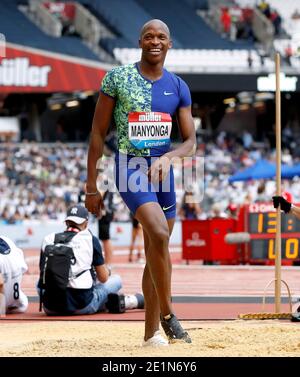 Aktenfoto vom 20-07-2019 von Luvo Manyonga in Südafrika. Stockfoto