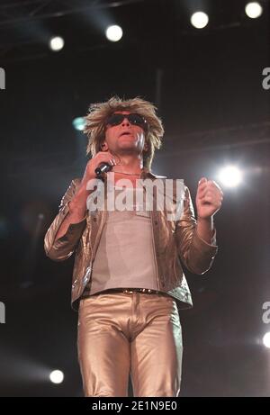 Bon Jovi im Wembley Stadium in London, Großbritannien. August 2000. Stockfoto
