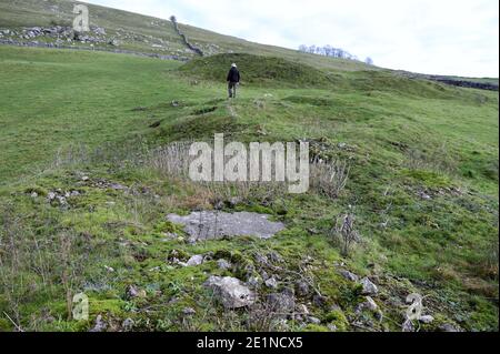 Bleibergbau Erbe in Hartington im Peak District National Parken Stockfoto