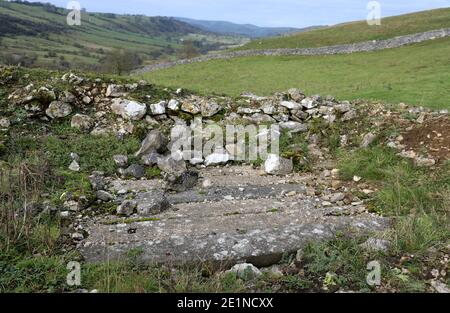 Bleibergbau Erbe in Hartington im Peak District National Parken Stockfoto