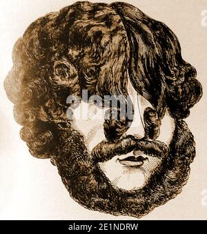 VERKLEIDUNG DES MÖRDERS. Die Morde in Stanfield Hall, Norfolk, England, waren ein berüchtigter viktorianischer Doppelmord am 28. November 1848. Die Opfer, Isaac Jermy und sein Sohn Jermy Jermy, wurden auf der Veranda und im Flur ihres Herrenhauses erschossen. Sie wurden von James Bloomfield Rush (1800–1849), einem Pächter auf der Potash Farm, ermordet, der ein hinterhältiges Schema durchgeführt hatte, um die Familie zu betrügen und sie zu ermorden. Er wurde vor Gericht gestellt und am 21. April 1849 in Norwich Castle gehängt. Die unwissende Komplizin war Emily Sandford, ihre Gouvernante und Rush's schwangere Geliebte. Stockfoto