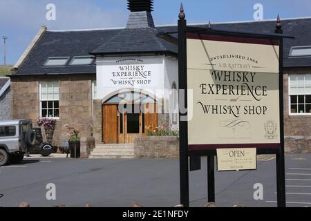 Kirkoswald, Whisky Experience, Ayrshire, Schottland, Großbritannien. Sie befindet sich in der alten Dorfschule in Kirkoswald, weniger als eine Stunde südlich von Glasgow. Stockfoto