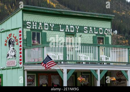 Das Shady Lady Saloon Gebäude in Silverton, Colorado, USA Stockfoto