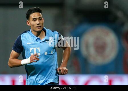 MAASTRICHT, NIEDERLANDE - 8. JANUAR: Raymond Huizing von Jong FC Utrecht während des niederländischen Keukenkampioendivisie-Spiels zwischen MVV und FC Utrecht U23 Stockfoto