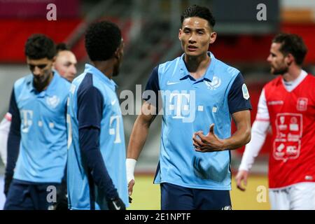 MAASTRICHT, NIEDERLANDE - 8. JANUAR: Raymond Huizing von Jong FC Utrecht während des niederländischen Keukenkampioendivisie-Spiels zwischen MVV und FC Utrecht U23 Stockfoto