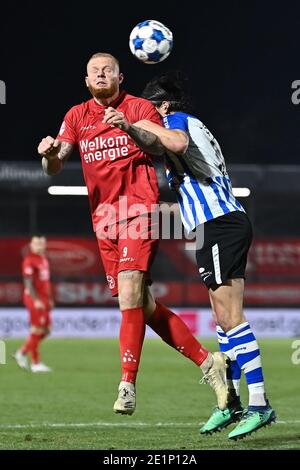 ALMERE, NIEDERLANDE - 8. JANUAR: Thomas Verheydt von Almere City FC während des niederländischen Keukenkampioendivisie-Spiels zwischen Almere City FC und FC Eindhove Stockfoto