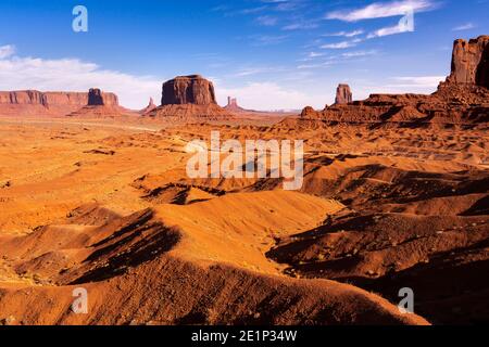 Felsformationen von John Ford Point, Monument Valley, Arizona, USA Stockfoto